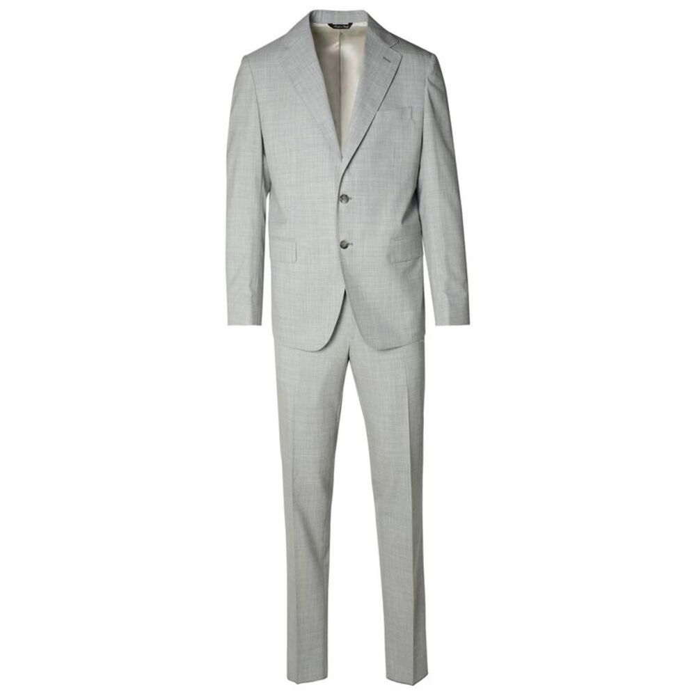 Brian Dales Grey Wool Suit Men